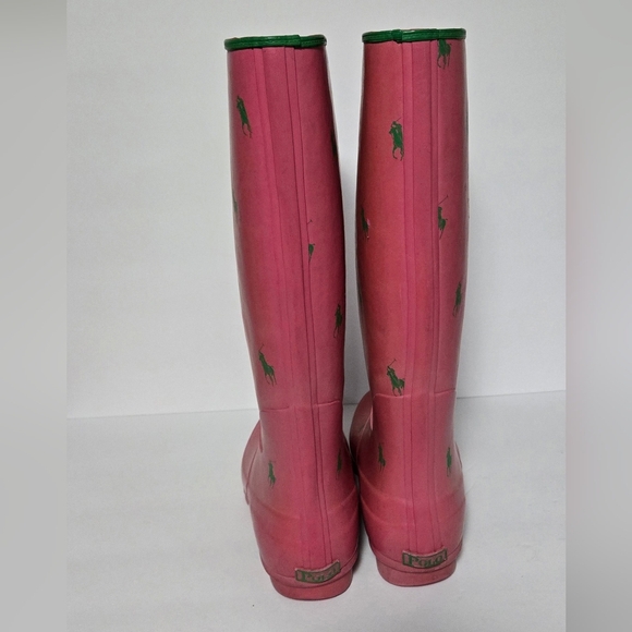Polo Ralph Lauren Pink Womens Rain Boots - Picture 10 of 16